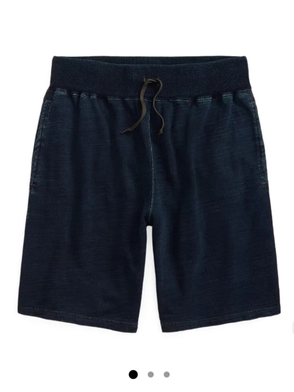 RRL French terry sweat shorts indigo